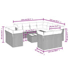 Lounge Tuinset in Grijs met Waterdichte Tas en Gepoedercoat Staal - Tuinsets