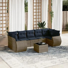 Lounge Tuinset in Grijs met Waterdichte Tas en Gepoedercoat Staal - Grijs en blauw - Tuinsets