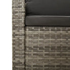Lounge tuinset in poly rattan met armleuning links en afmetingen zitting - Tuinsets