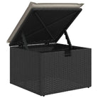 Lounge tuinset in zwart materiaal met gepoedercoat staal afmetingen - Tuinsets