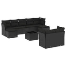 Lounge Tuinset in Zwart met Waterdichte Tas en Gepoedercoat Staal - Tuinsets