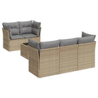 Lounge Tuinset met beige materiaal en gepoedercoat staal afmetingen - Tuinsets