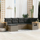 Lounge tuinset met beige materiaal en gepoedercoat staal afmetingen - Grijs / Zonder tafel - Tuinsets