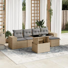 Lounge tuinset met beige materiaal en gepoedercoat staal afmetingen - Tuinsets