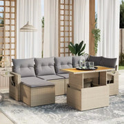 Lounge Tuinset met beige materiaal en gepoedercoat staal afmetingen - Tuinsets