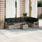 Lounge tuinset met beige materiaal en gepoedercoat staal afmetingen - Lichtgrijs / Zonder tafel - Tuinsets