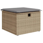 Lounge tuinset met beige materiaal en gepoedercoat staal afmetingen - Tuinsets
