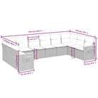 Lounge tuinset met beige materiaal en gepoedercoat staal - Tuinsets