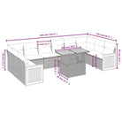 Lounge Tuinset met beige materiaal en gepoedercoat staal - Tuinsets