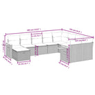 Lounge Tuinset met beige materiaal en waterdichte tas - Tuinsets