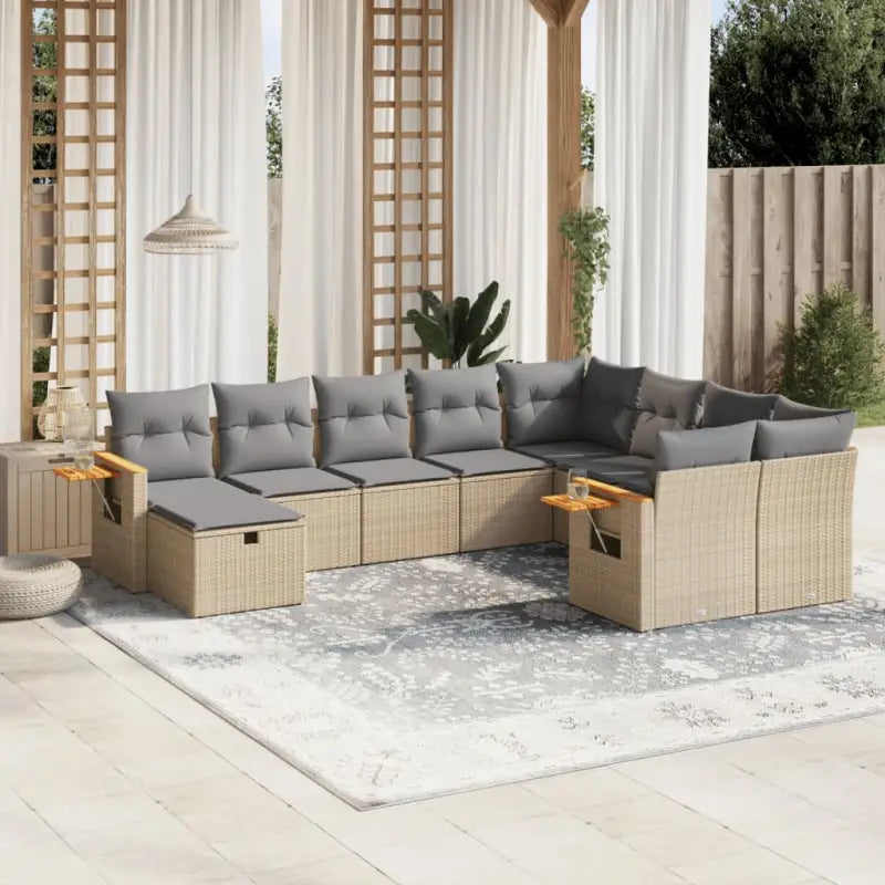 Lounge Tuinset met beige materiaal en waterdichte tas - Tuinsets