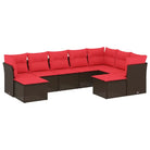 Lounge Tuinset met Bruin Gepoedercoat Staal en Waterdichte Tas - Tuinsets