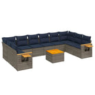Lounge tuinset met grijs materiaal en waterdichte tas voor buitengebruik - Tuinsets