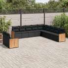 Lounge tuinset met grijs materiaal en waterdichte zak van gepoedercoat staal - Zwart / Zonder tafel - Tuinsets