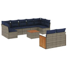 Lounge tuinset met grijs materiaal en waterdichte zak - Tuinsets
