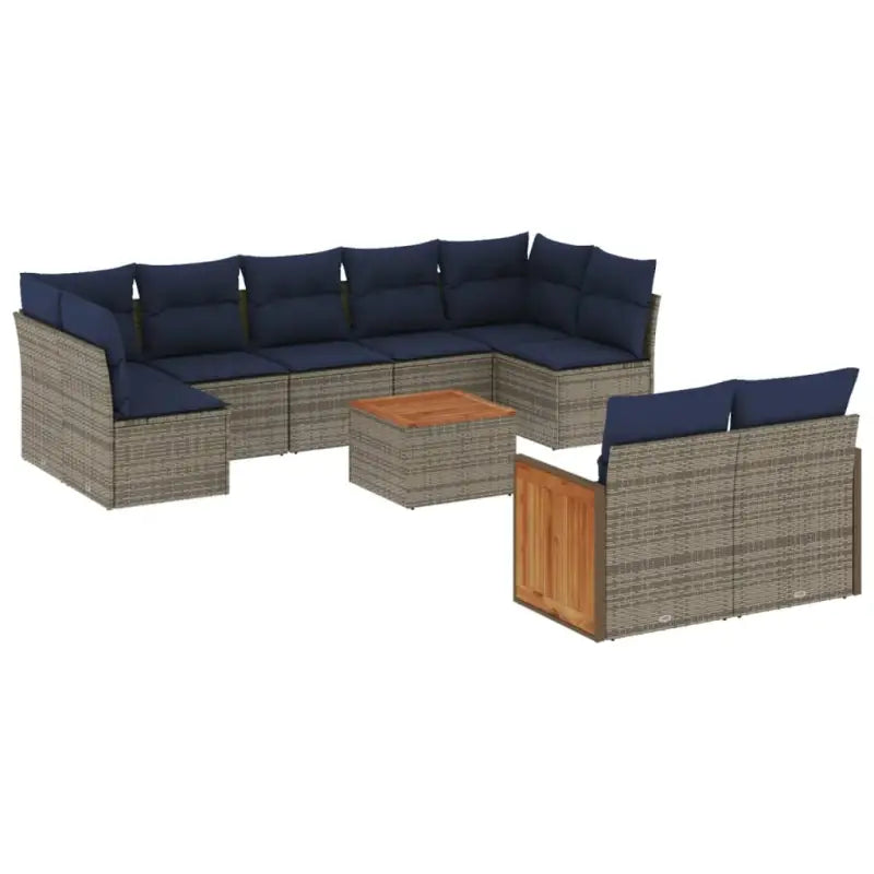 Lounge tuinset met grijs materiaal en waterdichte zak - Tuinsets