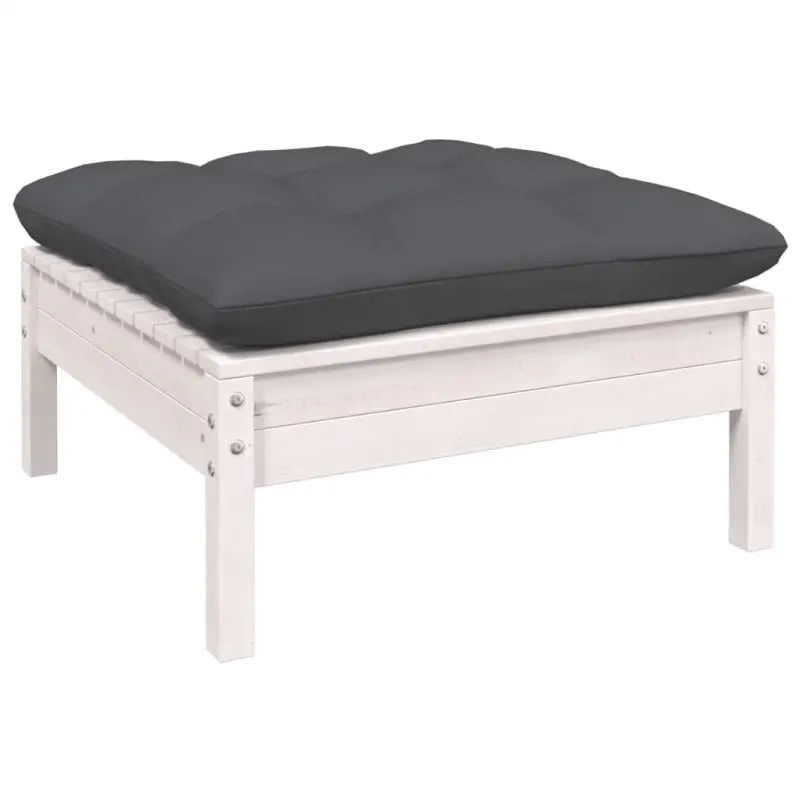 Lounge tuinset met massief grenenhout en voetenbank tafel - Tuinsets