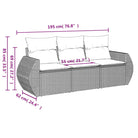 Lounge Tuinset met Poly Rattan en Comfortable Zitervaring - Tuinsets