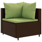 Lounge tuinset met poly rattan en gepoedercoat staal afmetingen - Tuinsets