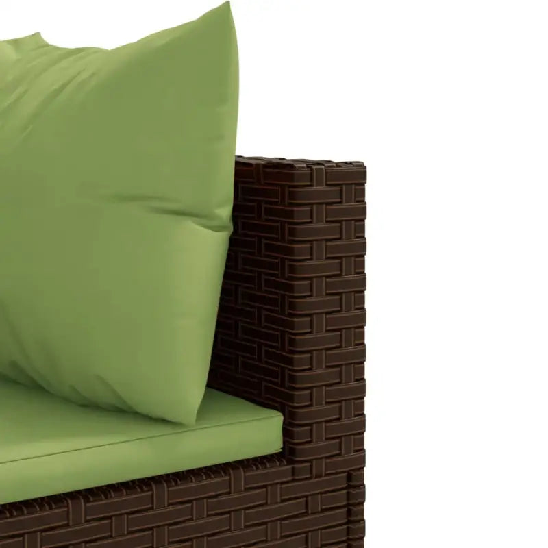 Lounge tuinset met poly rattan en gepoedercoat staal afmetingen - Tuinsets