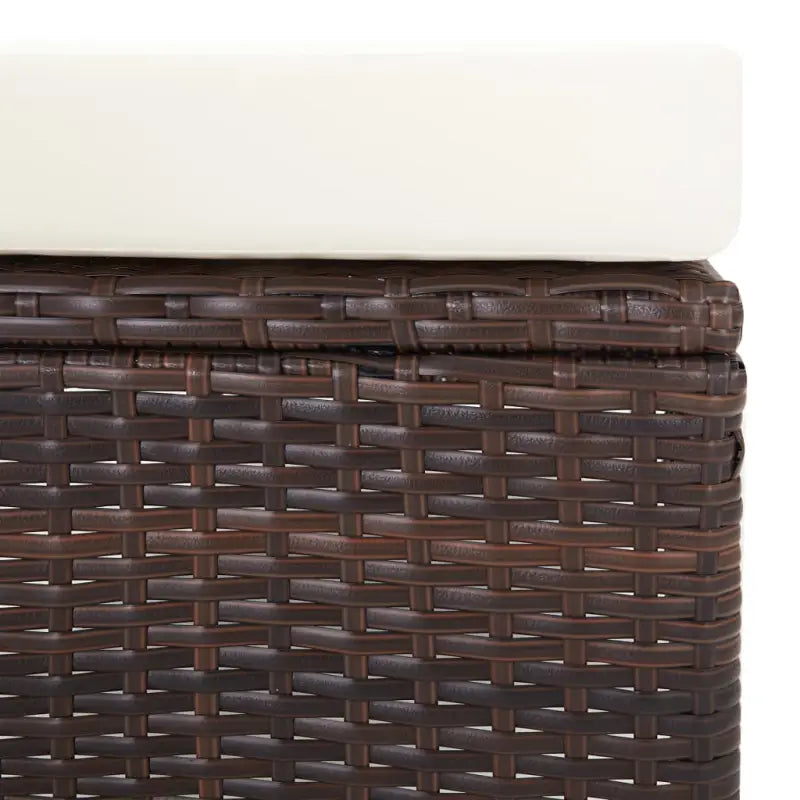 Lounge tuinset met stalen frame en PE-rattan voor een ontspannen buitenruimte - Bruin - Tuinsets