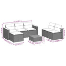 Lounge Tuinset met wasbare hoes en gepoedercoat staal in bruin materiaal - Tuinsets