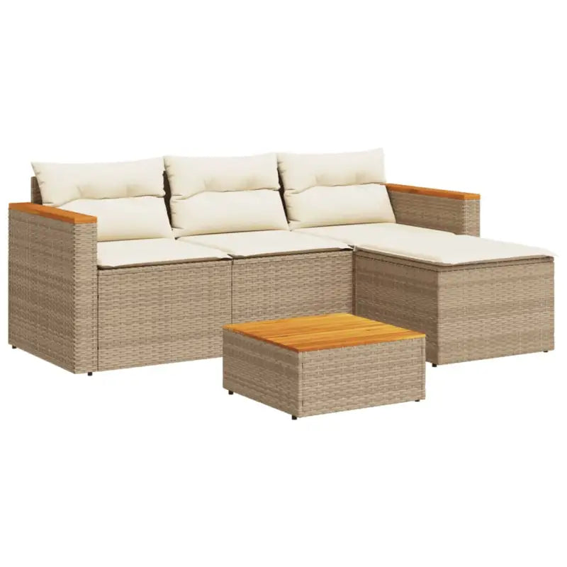Lounge Tuinset met wasbare hoes en gepoedercoat staal in bruin materiaal - Tuinsets