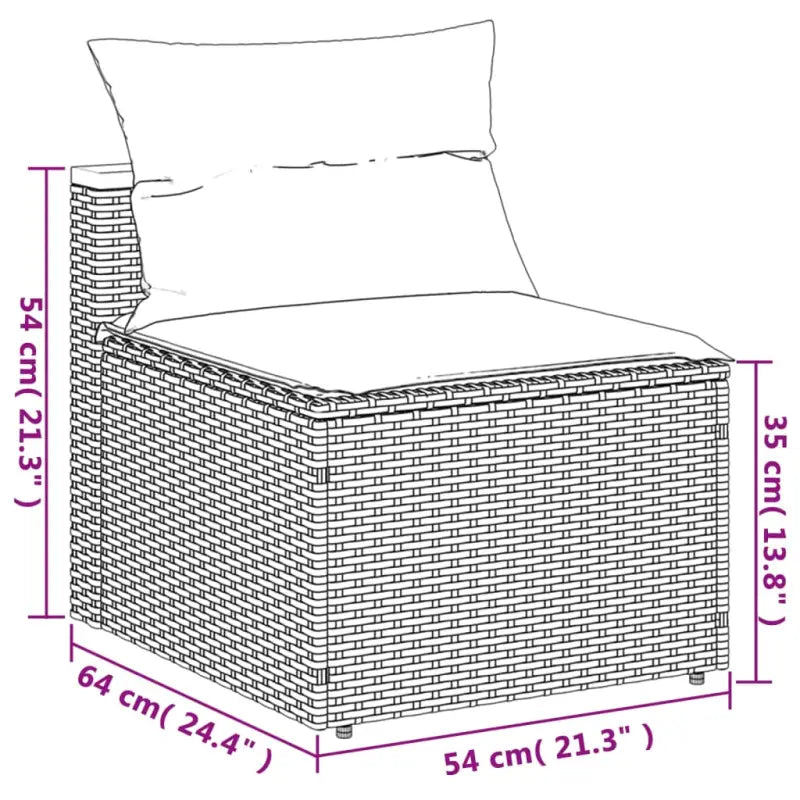 Lounge Tuinset met wasbare hoes en gepoedercoat staal in bruin materiaal - Tuinsets