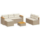 Lounge Tuinset met wasbare hoes en gepoedercoat staal in bruin materiaal - Tuinsets