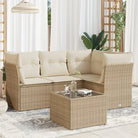 Lounge tuinset met waterdichte tas en beige materiaal van gepoedercoat staal - Tuinsets