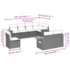Lounge tuinset met waterdichte tas en beige materiaal van gepoedercoat staal - Tuinsets
