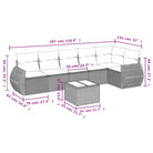 Lounge Tuinset met waterdichte tas en beige materiaal van gepoedercoat staal - Tuinsets