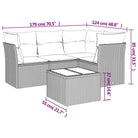 Lounge tuinset met waterdichte tas en beige materiaal van gepoedercoat staal - Tuinsets