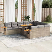 Lounge tuinset met waterdichte tas en beige materiaal op gepoedercoat staal - Tuinsets