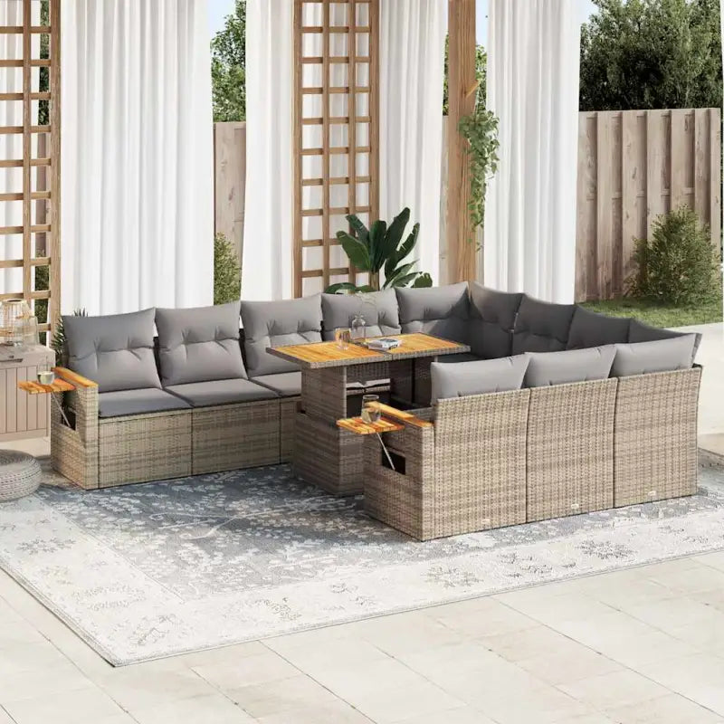 Lounge tuinset met waterdichte tas en beige materiaal op gepoedercoat staal - Tuinsets