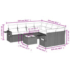 Lounge Tuinset met Waterdichte Tas en Beige Material van Gepoedercoat Staal - Tuinsets