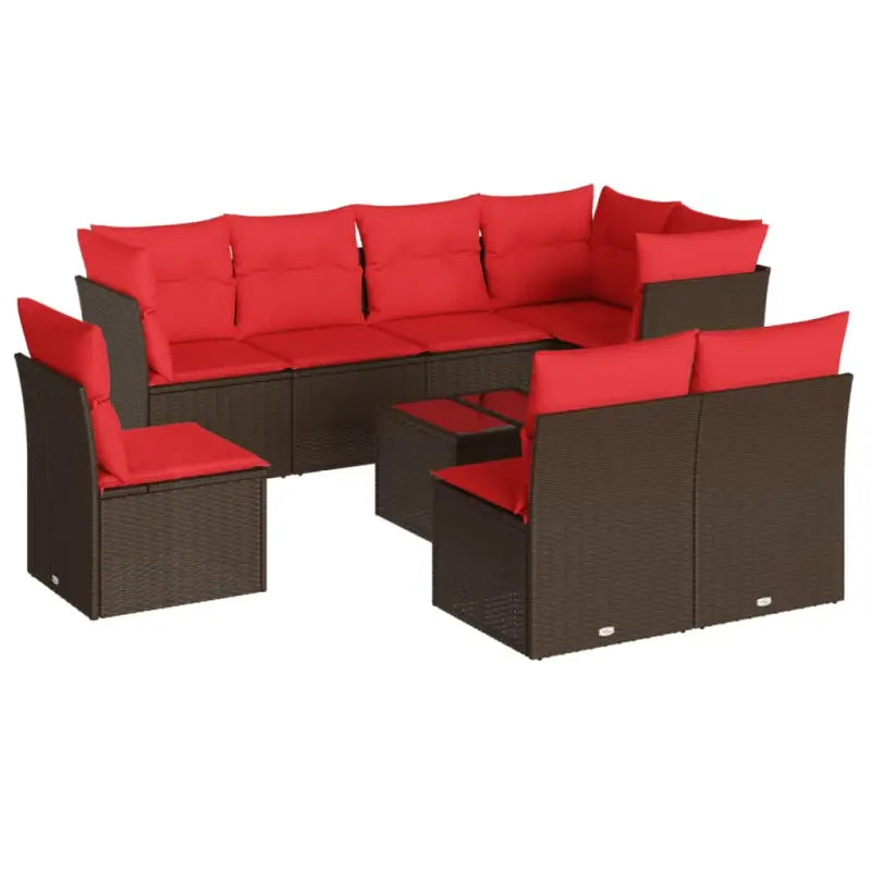 Lounge tuinset met waterdichte tas en bruin materiaal van gepoedercoat staal - Tuinsets