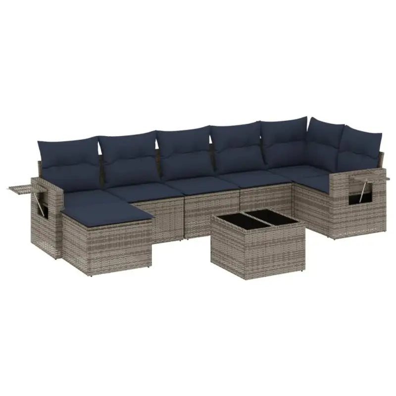 Lounge tuinset met waterdichte tas en grijs gepoedercoat staal - Tuinsets