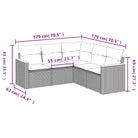Lounge tuinset met waterdichte tas en grijs gepoedercoat staal - Tuinsets