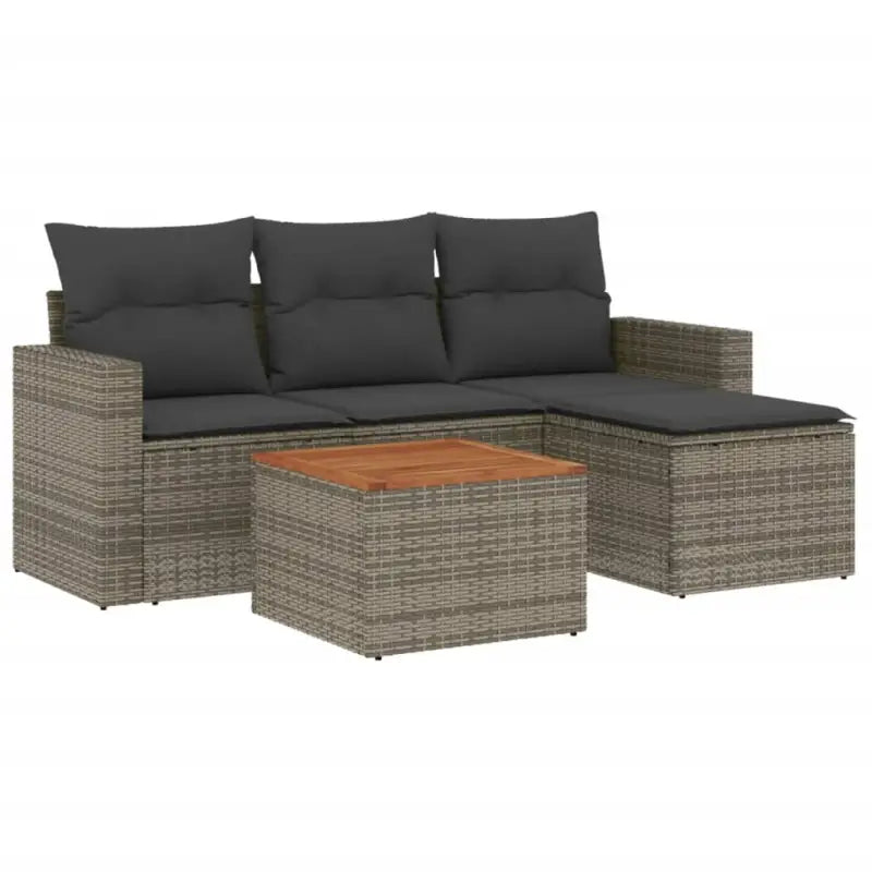 Lounge tuinset met waterdichte tas en grijs gepoedercoat staal - Tuinsets