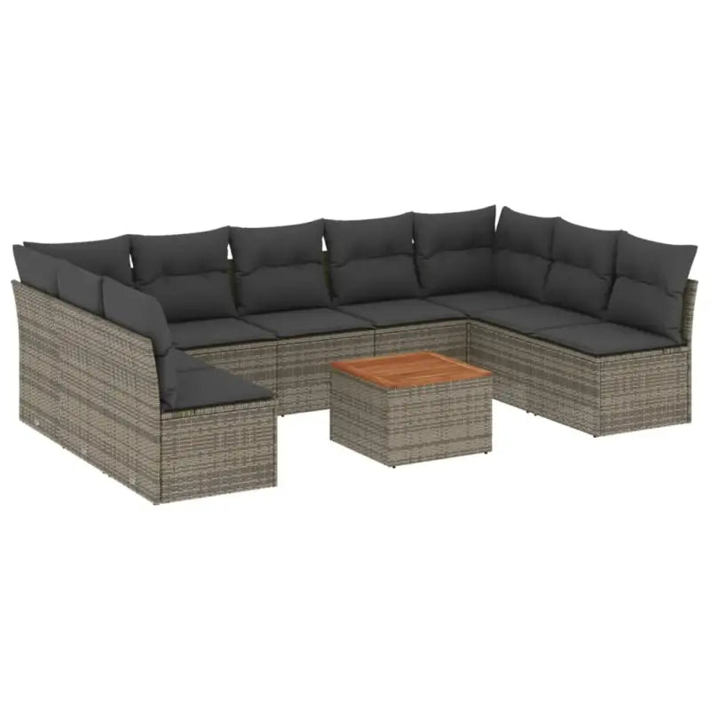 Lounge tuinset met waterdichte tas en grijs gepoedercoat staal - Tuinsets