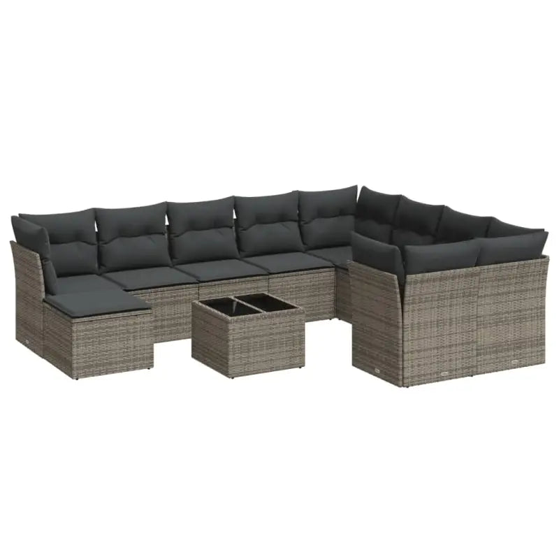 Lounge tuinset met waterdichte tas en grijs gepoedercoat staal - Tuinsets