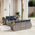 Lounge tuinset met waterdichte tas en grijs materiaal van gepoedercoat staal - Grijs - Tuinsets