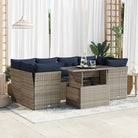 Lounge Tuinset met waterdichte tas en grijs materiaal - Grijs - Tuinsets
