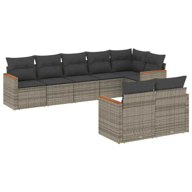 Lounge Tuinset met Waterdichte Tas Grijs Materiaal en Gepoedercoat Staal - Tuinsets