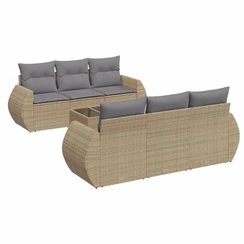 Lounge Tuinset met Waterdichte Tas in Beige en Gepoedercoat Staal - Tuinsets