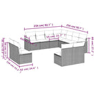 Lounge tuinset met waterdichte tas in beige materiaal en gepoedercoat staal - Tuinsets