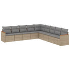 Lounge Tuinset met Waterdichte Tas in Beige Materiaal en Gepoedercoat Staal - Tuinsets