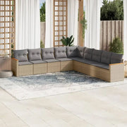 Lounge Tuinset met Waterdichte Tas in Beige Materiaal en Gepoedercoat Staal - Tuinsets