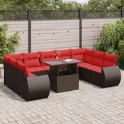 Lounge tuinset met waterdichte tas in bruin materiaal en gepoedercoat staal - Bruin / met opbergruimte - Tuinsets